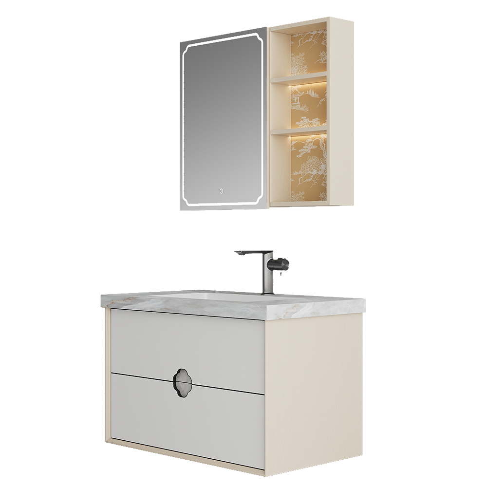 BC6303-090巖板款 生態(tài)實木浴室柜